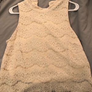 Creme colored tank top